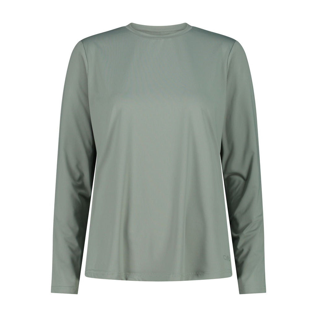 Vorderansicht Damen Athleisure Longsleeve T-Shirt Mineral