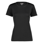 CMP Damen T-Shirt schwarz mit Rundhalsausschnitt – Vorderansicht