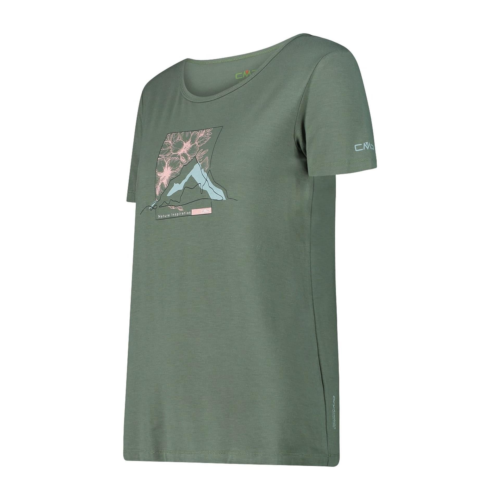 Seitenansicht des leichten Bambusshirts mit etwas weiterem Rundhals-Ausschnitt