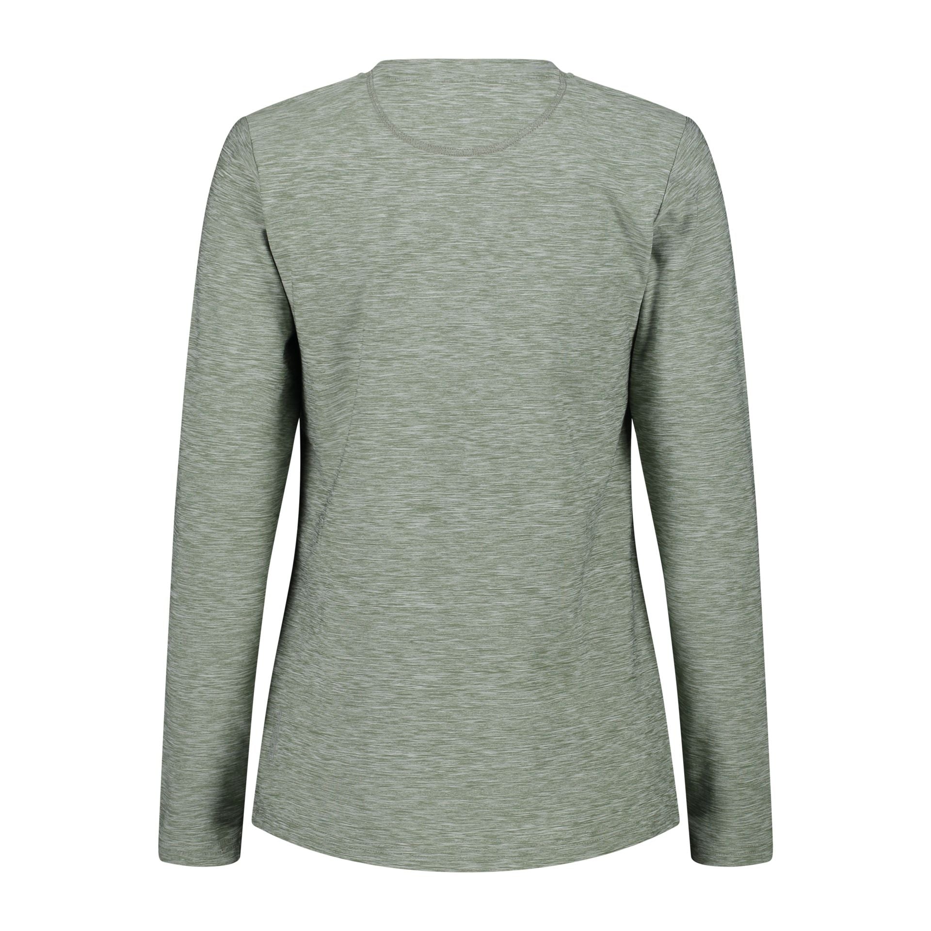 Rückansicht Damen Longsleeve Shirt Regular Fit Mineral Mel.