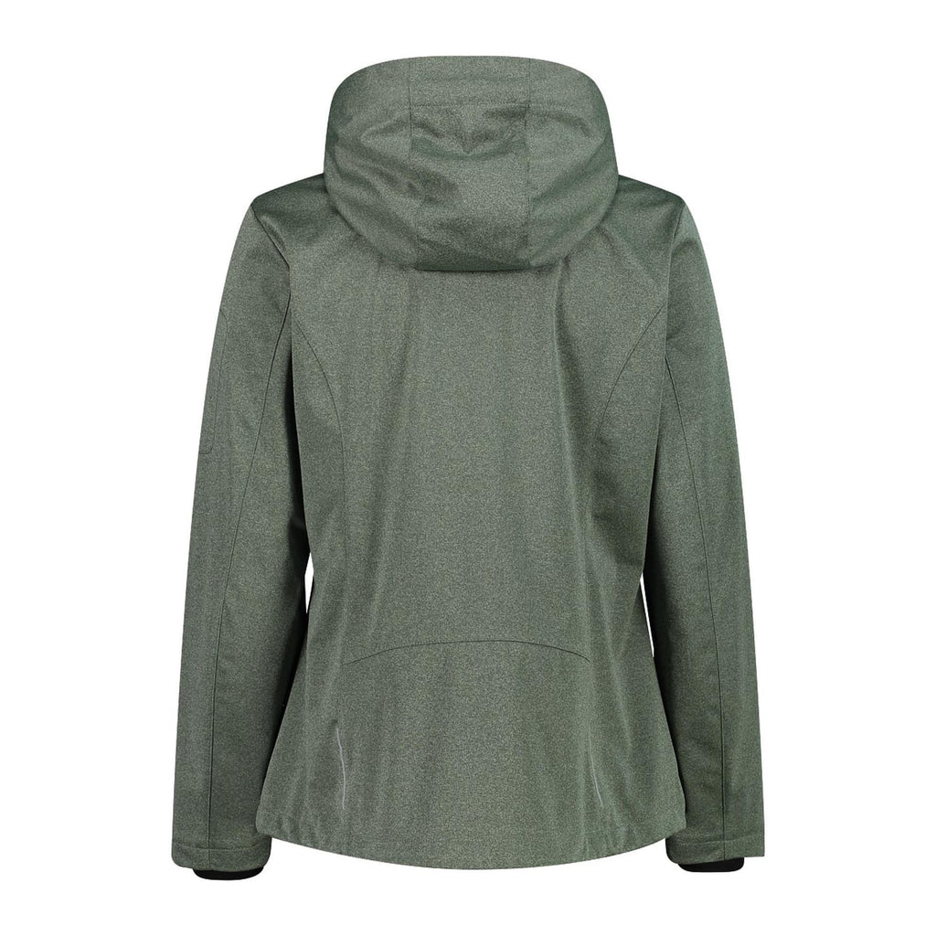 CMP Softshelljacke Damen – Rückansicht mit reflektierenden Details