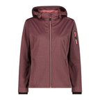 Damen Softshelljacke in orchidea mit hochschließendem Reißverschluss