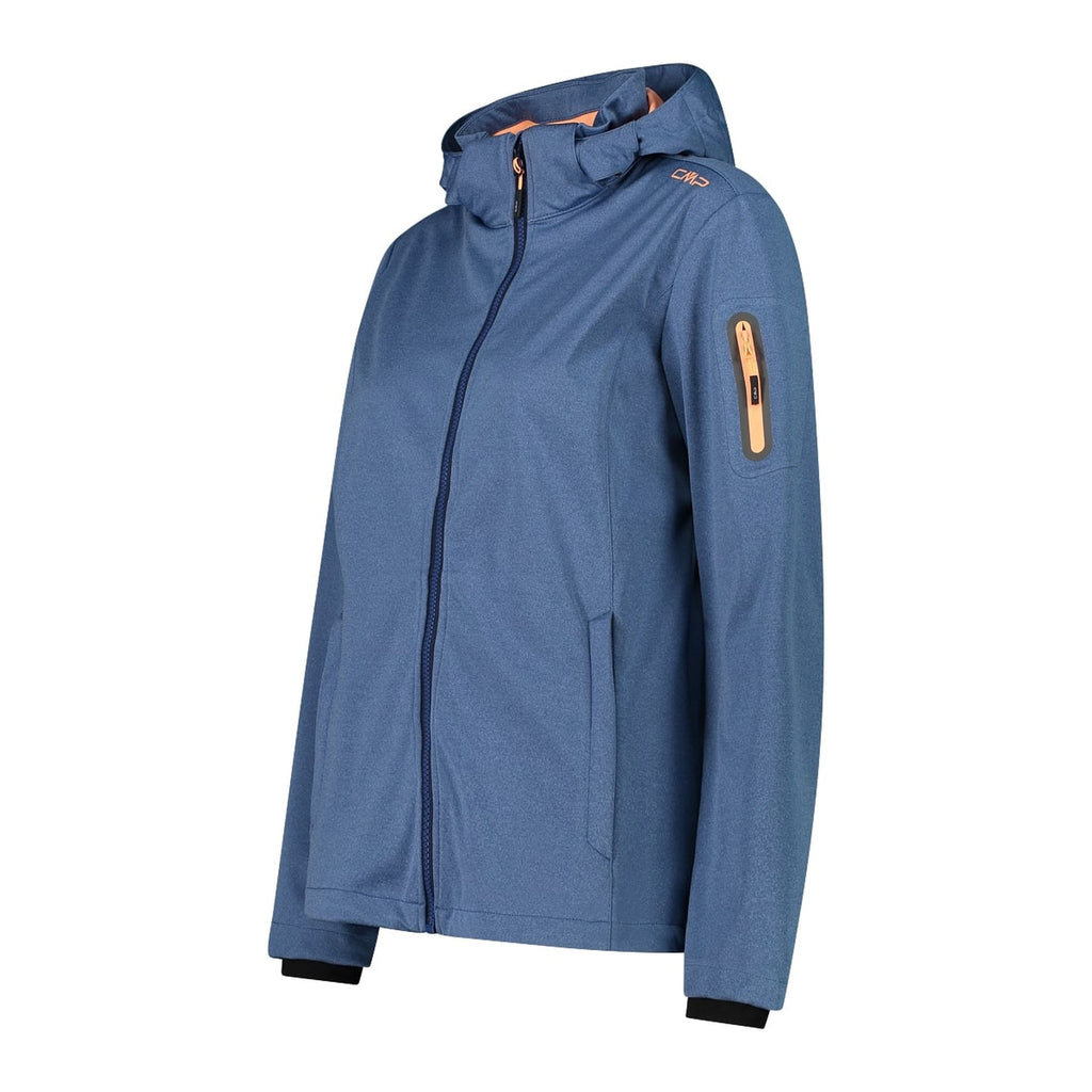 CMP Damen Softshelljacke Women Jacket Zip Hood 39A5016M dusty blue meliert