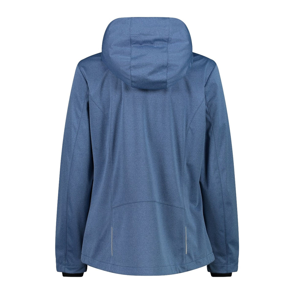 CMP Damen Softshelljacke Women Jacket Zip Hood 39A5016M dusty blue meliert