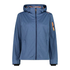 CMP Damen Softshelljacke Women Jacket Zip Hood 39A5016M dusty blue meliert