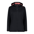 CMP Damen Light Softshelljacke in Anthrazit mit Kapuze – Frontansicht