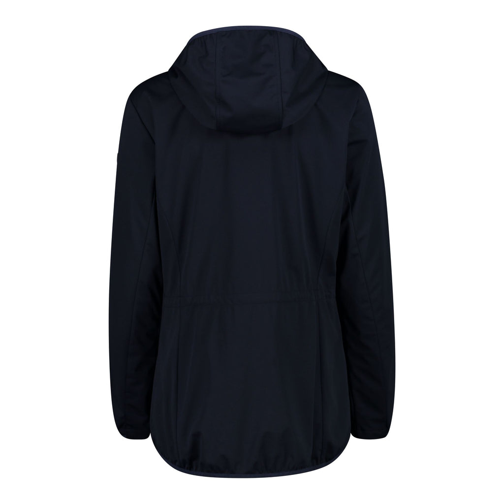 Rückansicht Damen Softshell-Jacke Regular Fit Black Blue