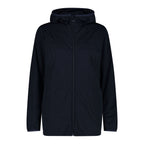 Vorderansicht Damen Softshell-Jacke mit Wattierung und Kapuze