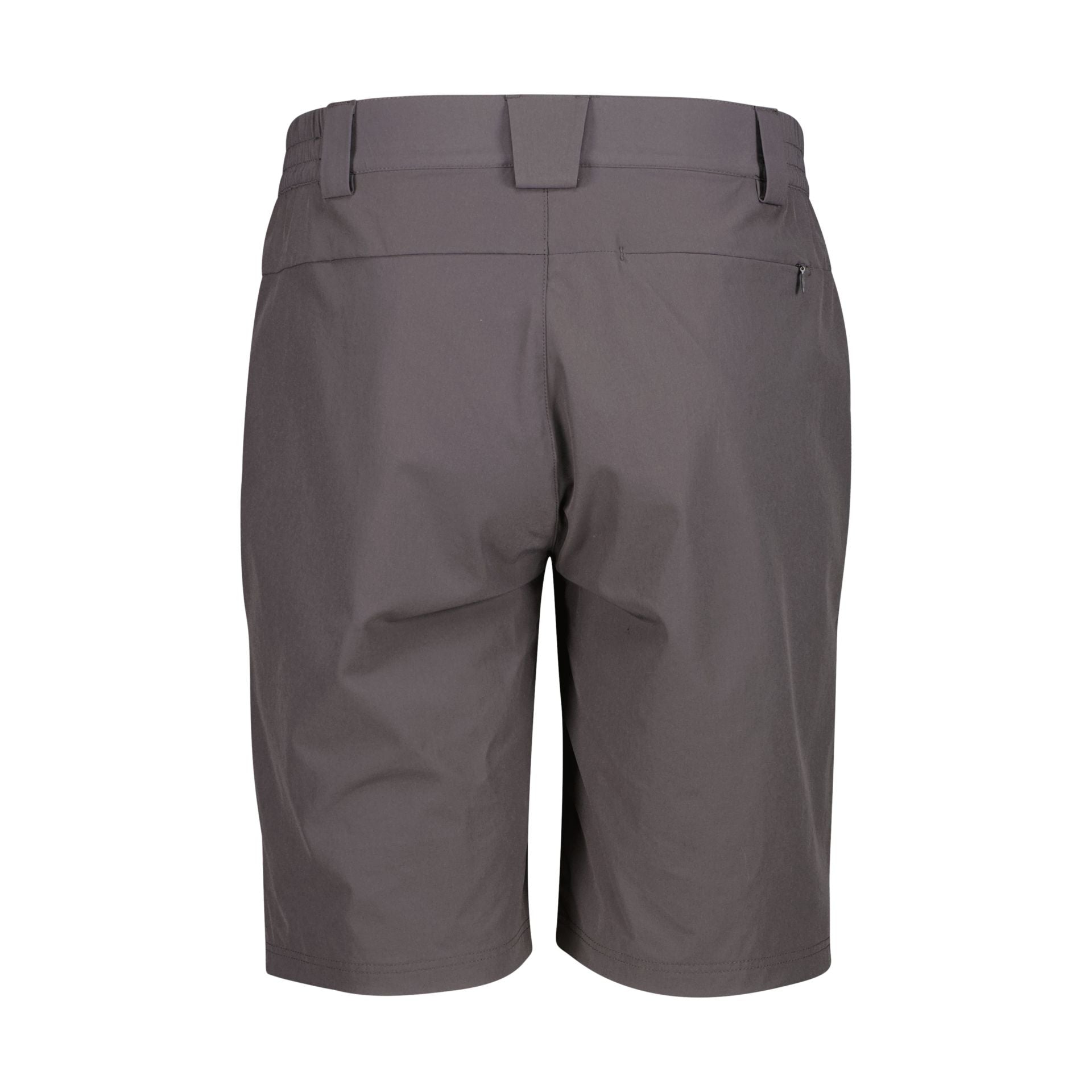 Rückansicht Damen Stretch-Bermuda Outdoor mit Gesäßtasche Terra
