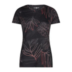 CMP Damen T-Shirt antracite – Vorderansicht mit Print und Rundhals