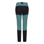 Rückansicht Damen Trekkinghose mit Ripstop-Verstärkungen Gesäß Agave
