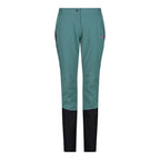 Vorderansicht Damen Trekkinghose Agave mit Verstärkungen
