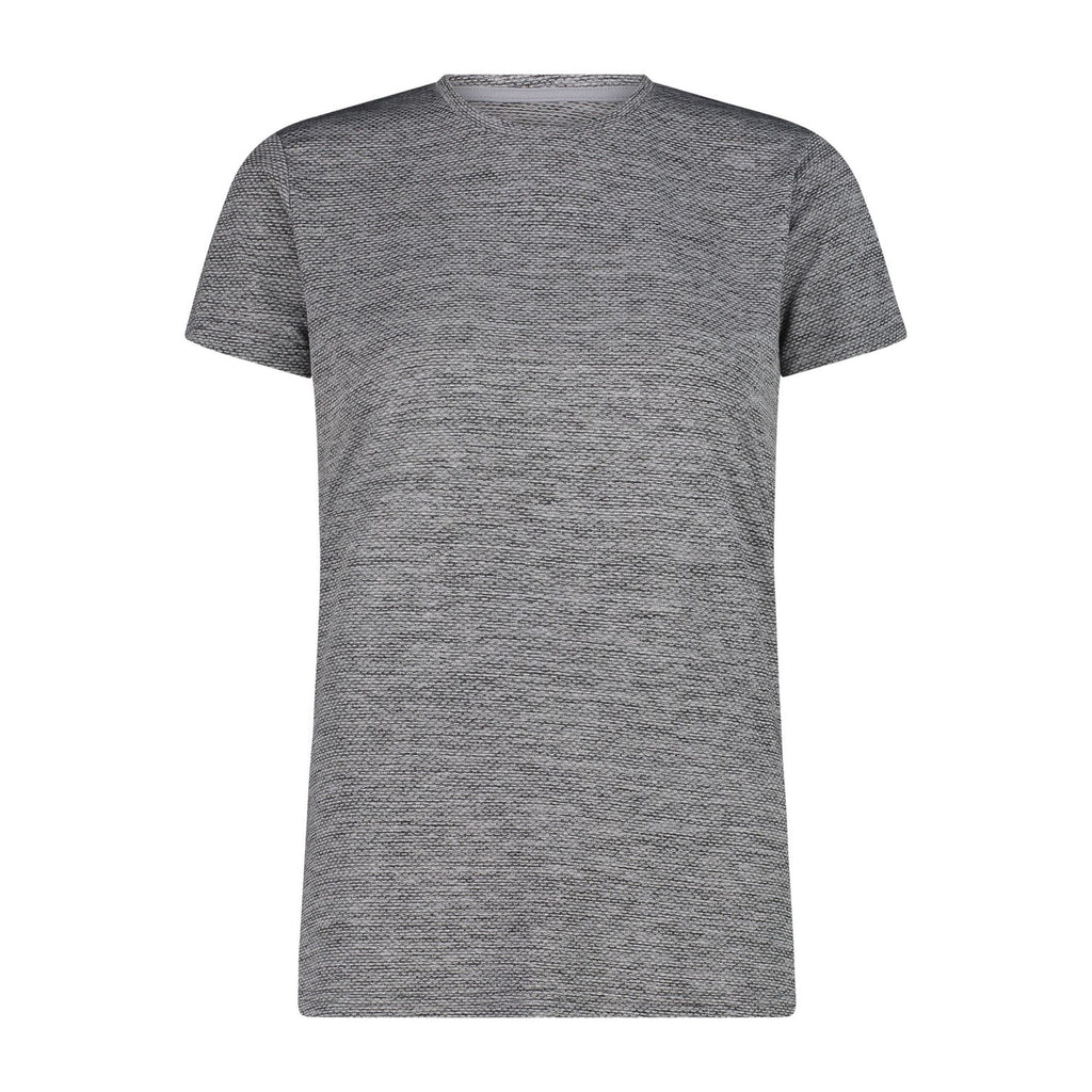 Vorderansicht des Damen Funktionsshirts mit Rundhalsausschnitt