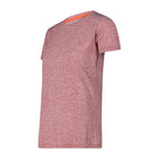 Seitenansicht des leichten CMP T-Shirts in granata