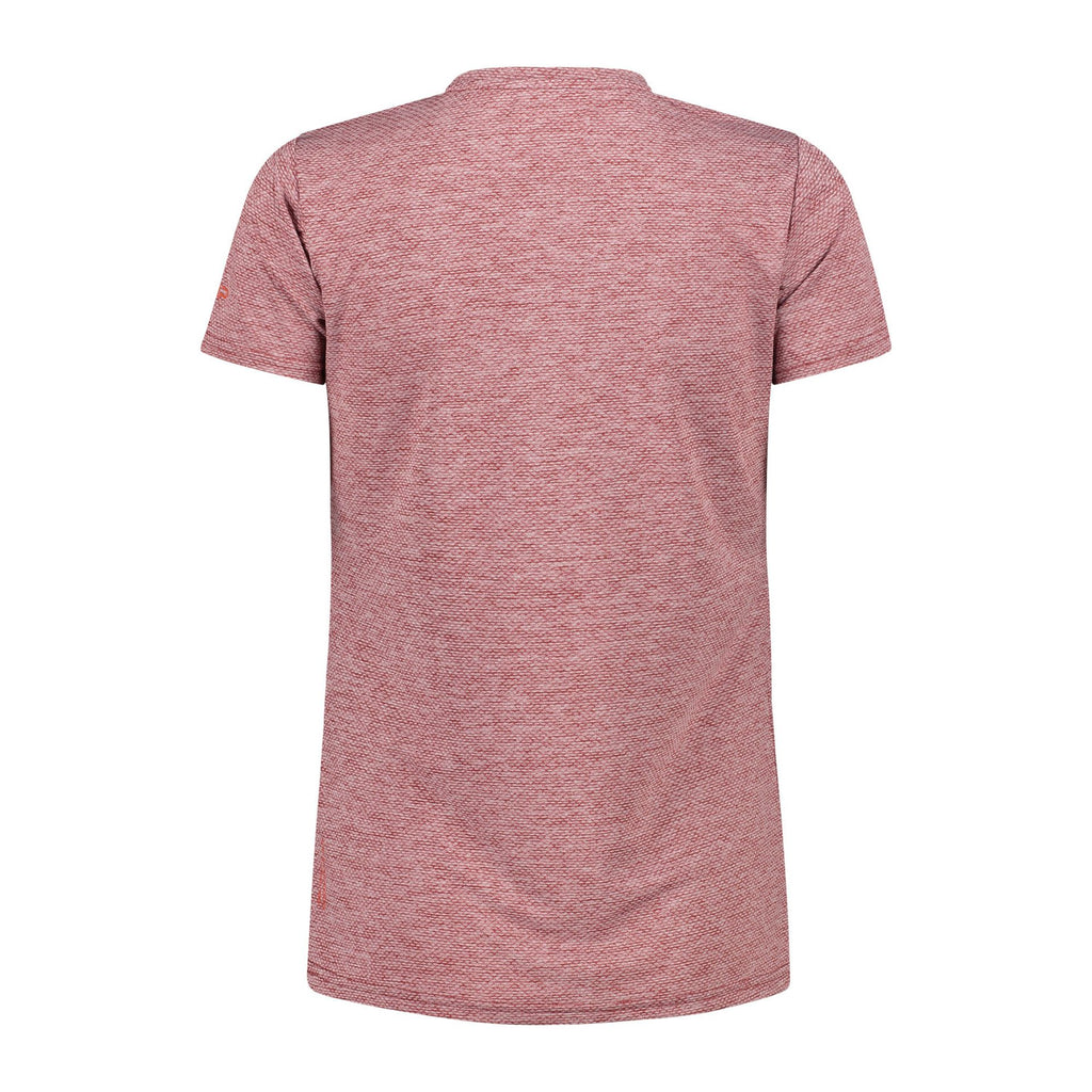 Rückansicht vom CMP Light Melange Jersey Damen T-Shirt