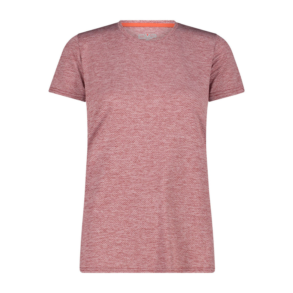 CMP Damen T-Shirt granata – Vorderansicht mit Rundhals