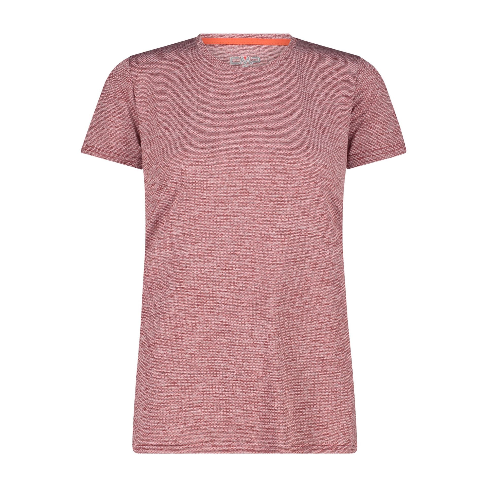 CMP Damen T-Shirt granata – Vorderansicht mit Rundhals