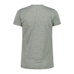 Damen T-Shirt salvia – Rückansicht mit geradem Rücken & lockerer Passform