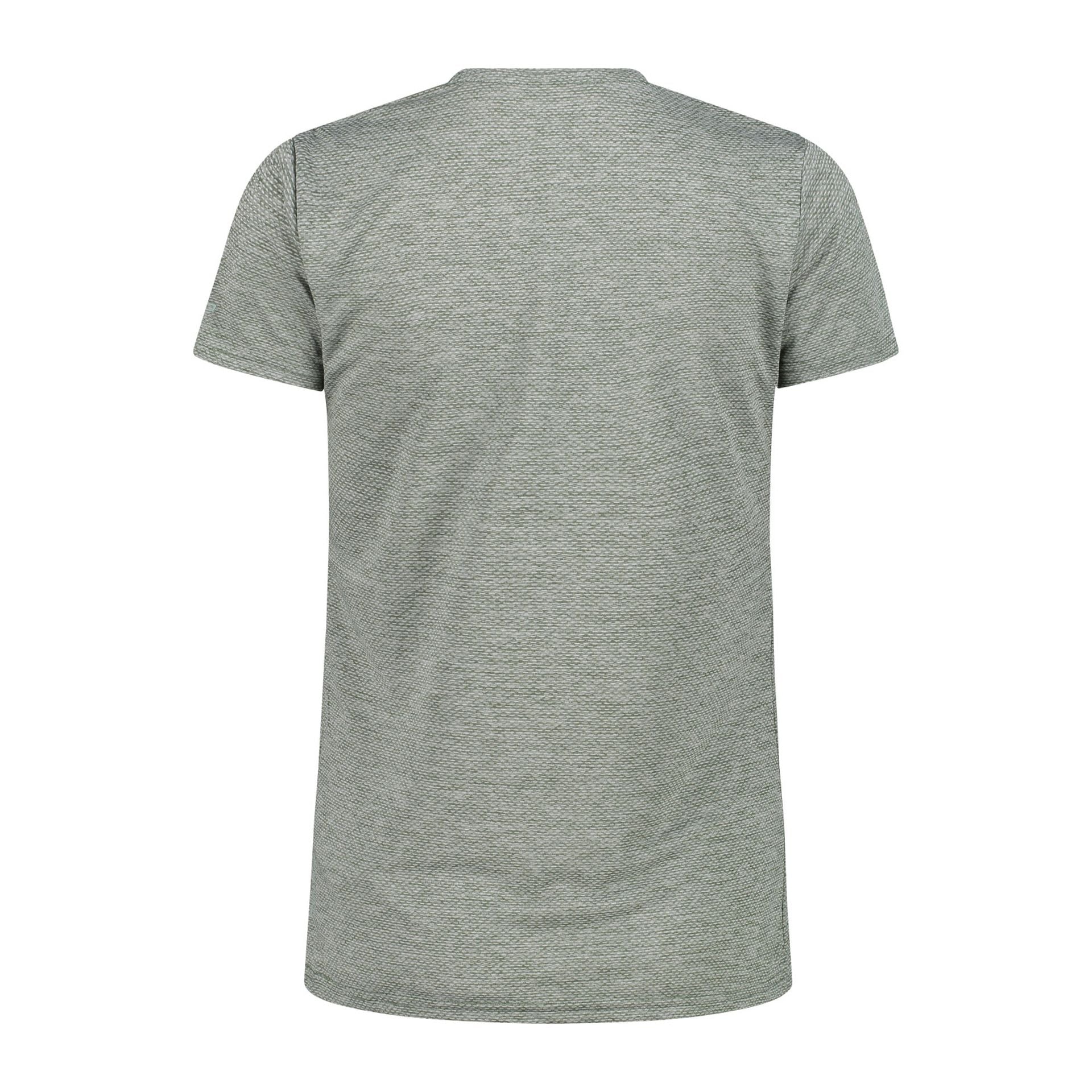 Damen T-Shirt salvia – Rückansicht mit geradem Rücken & lockerer Passform