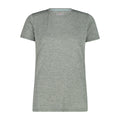 Damen Funktionsshirt salvia – Vorderansicht mit Rundhalsausschnitt & leichter Melange-Struktur