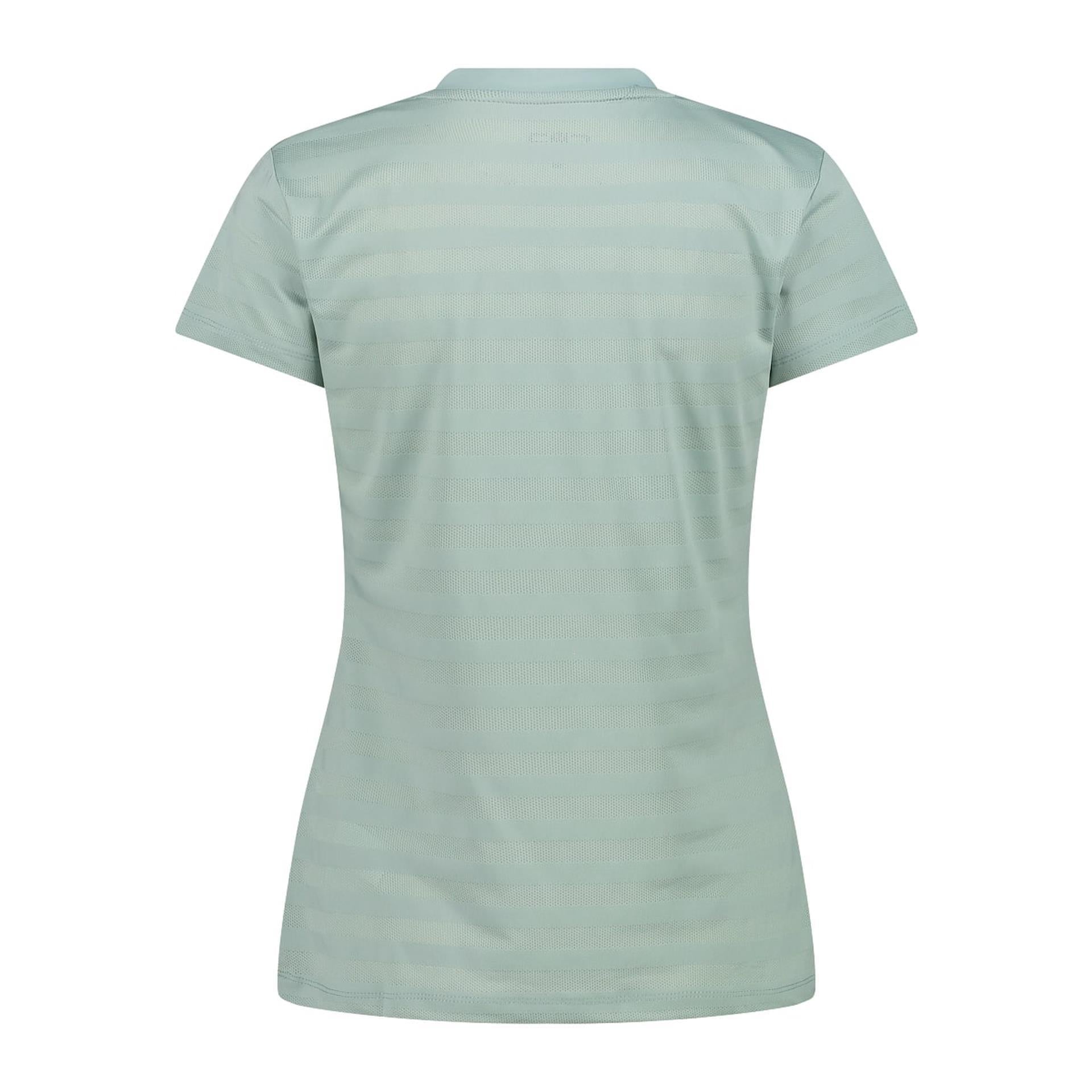 Rückansicht des atmungsaktiven Damen T-Shirts jade