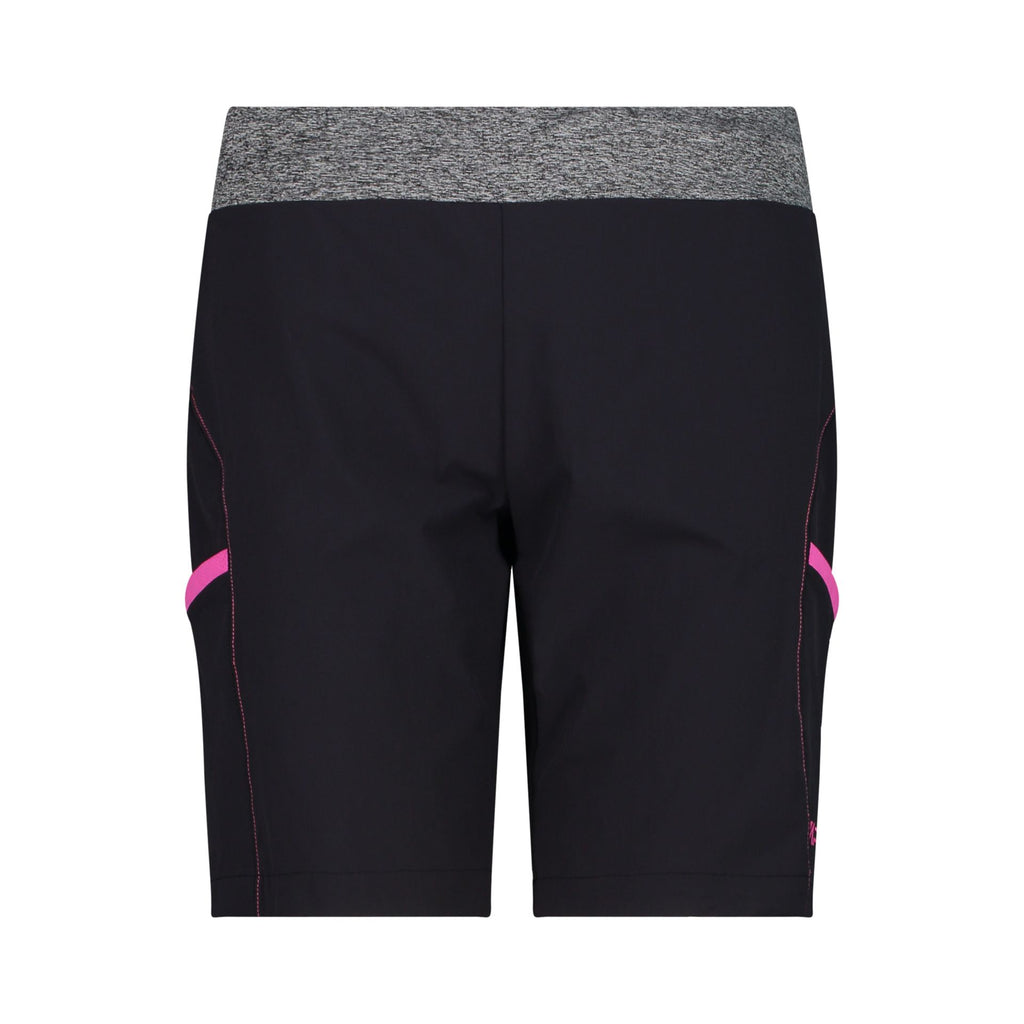 Vorderansicht Damen Trekking-Bermuda in Antracite-Festival