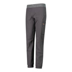 Seitenansicht lange Outdoorhose mit elastischem Bund
