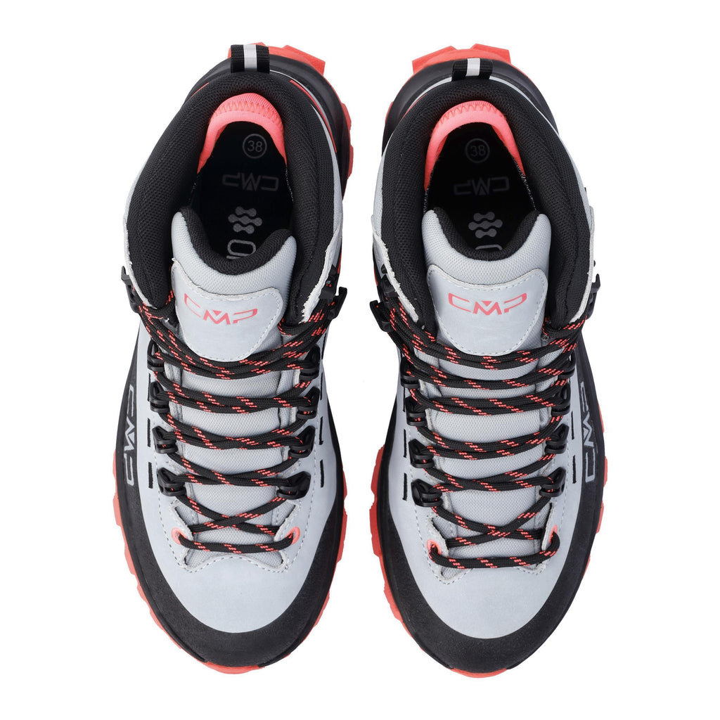 Trekkingschuh mit robustem Schnürsystem, gepolstertem Schaft und atmungsaktivem Textilkragen