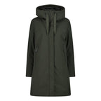 Vorderansicht Damen Mantel Fix Hood Forest mit Kapuze
