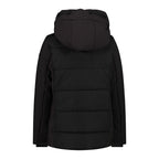 Rückansicht Damen Winterjacke Nero mit fester Kapuze
