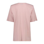 Rückseite des Jersey-T-Shirts für Damen in dusty rose