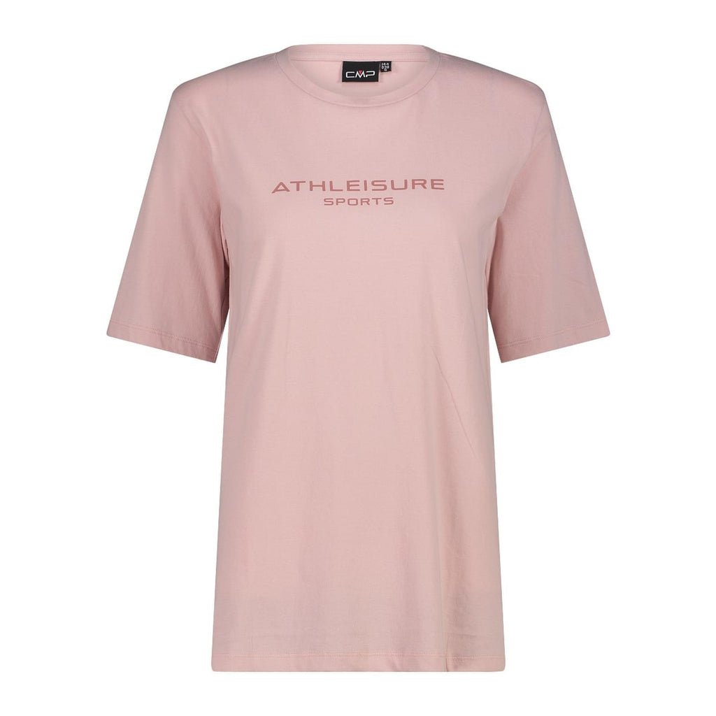 Damen T-Shirt in dusty rose mit Schriftzug auf der Vorderseite