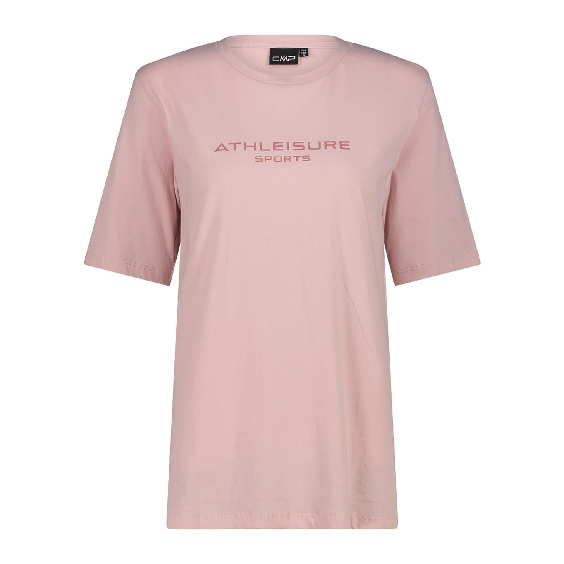 Damen T-Shirt in dusty rose mit Schriftzug auf der Vorderseite