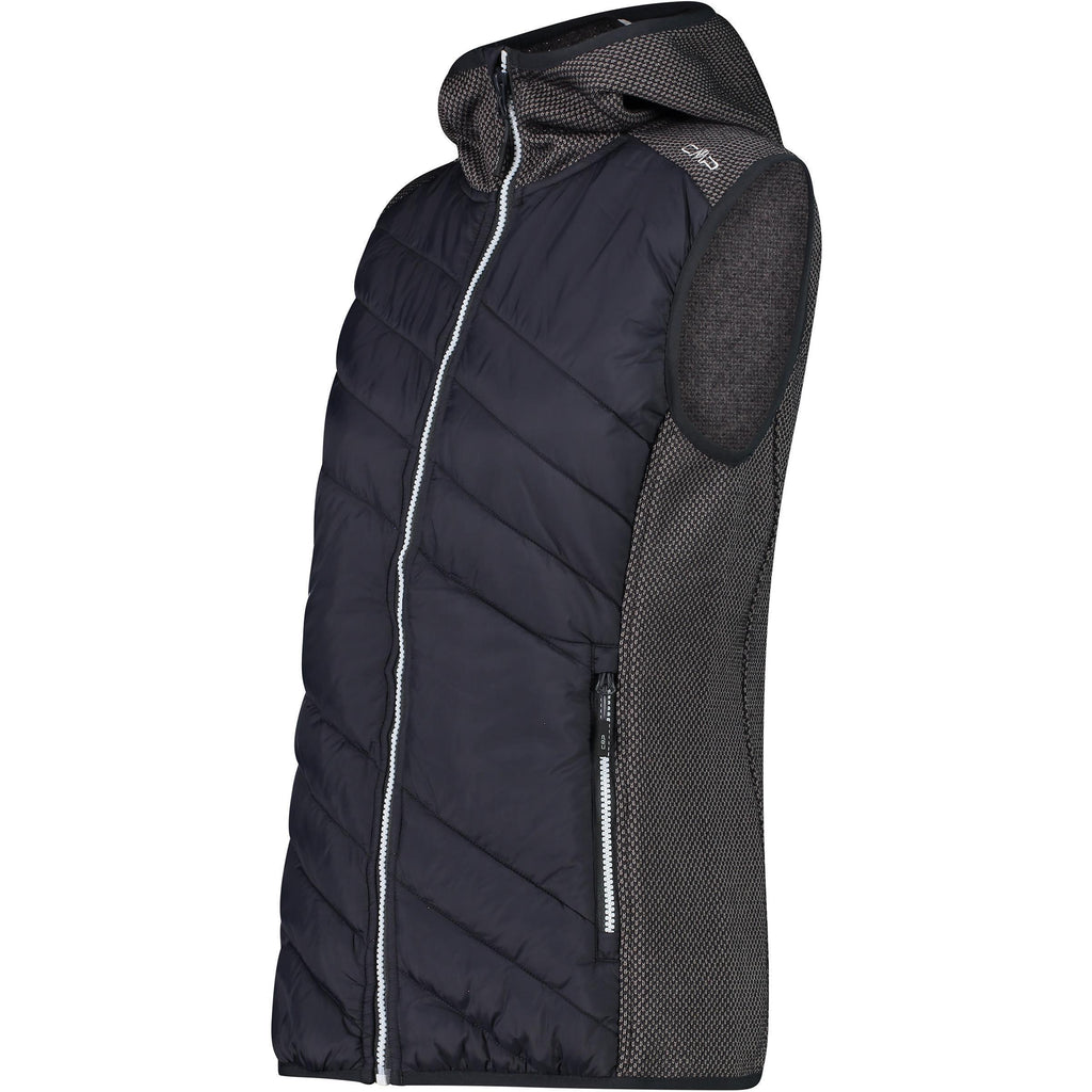 CMP Damen Women Hybrid Vest Hoodie 33H5386 antracite Kapuzenweste