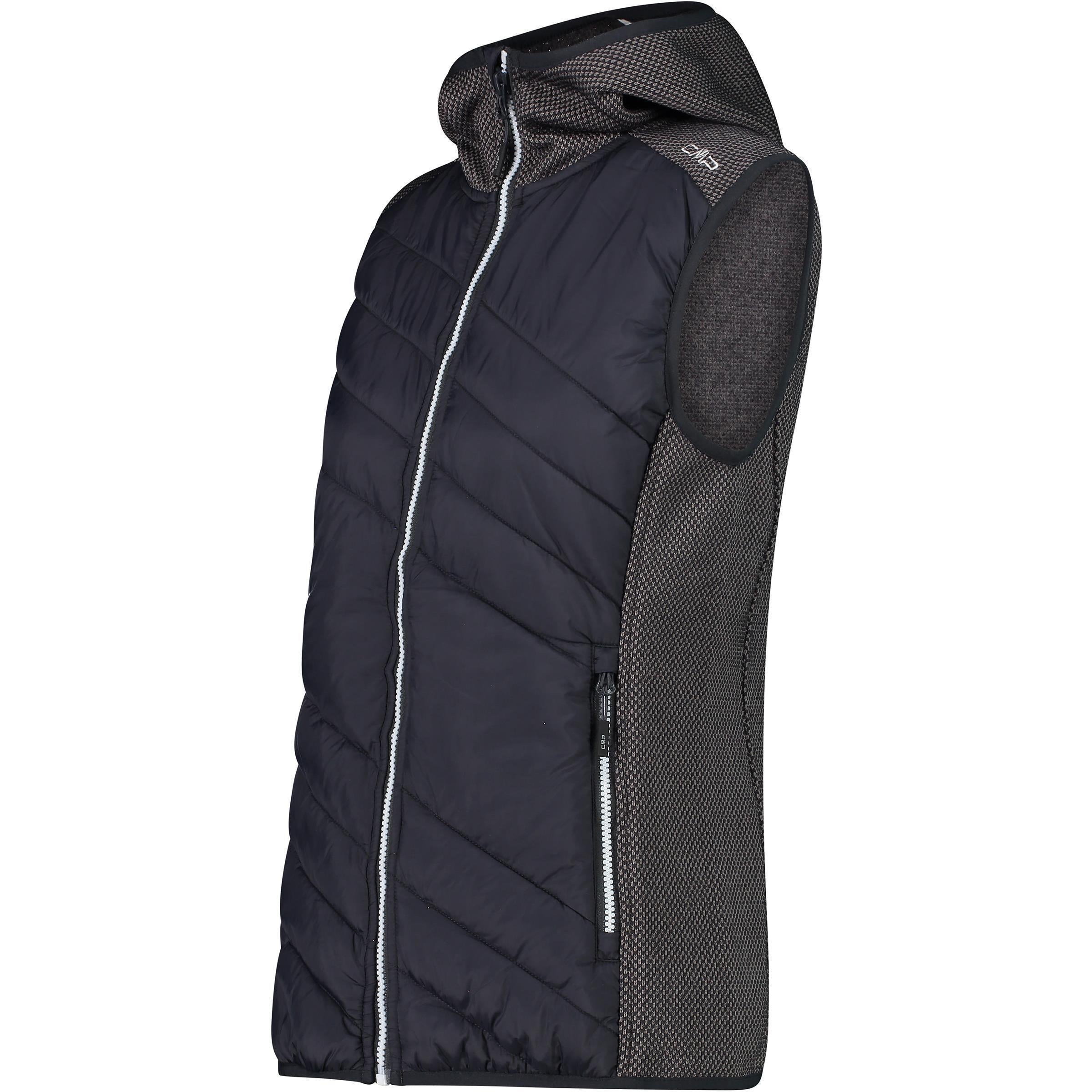 CMP Damen Women Hybrid Vest Hoodie 33H5386 antracite Kapuzenweste