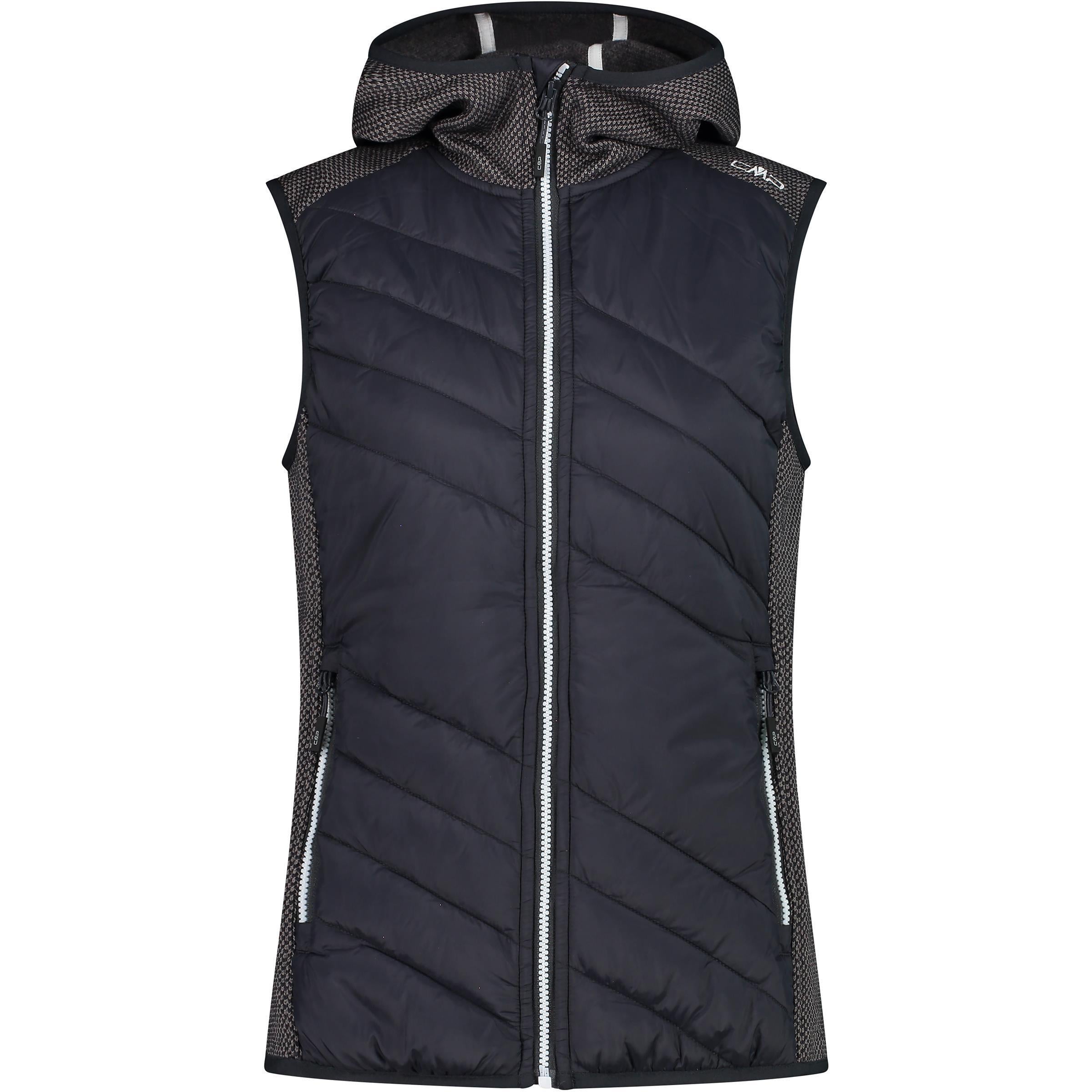 CMP Damen Women Hybrid Vest Hoodie 33H5386 antracite Kapuzenweste
