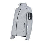 Rückansicht der gestrickten Damen Fleecejacke von CMP