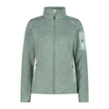CMP Damen Fleecejacke jade-salvia mit Reißverschluss und Strickoptik