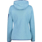 CMP Damen knitted melange Zip Hoodie Jacke 3H19826 cielo-dusty blue