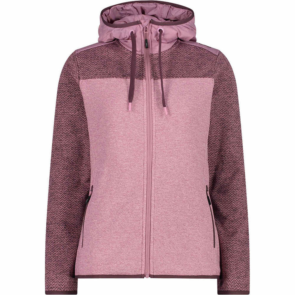 CMP Damenjacke Women Fleece Jacket Fix Hood 33H5406 fard