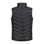 Rückenansicht der wasserabweisenden Damenweste in urbanem Design