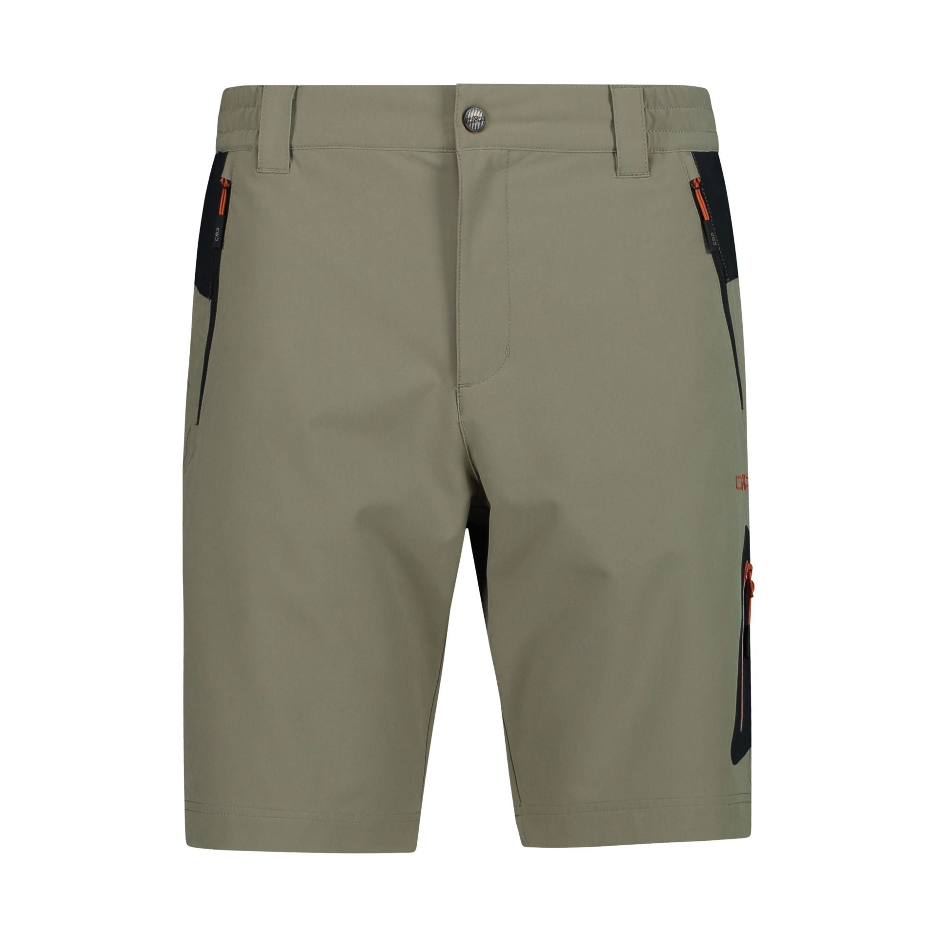 Vorderansicht Herren 4-Way-Stretch Bermuda Sage Regular Fit
