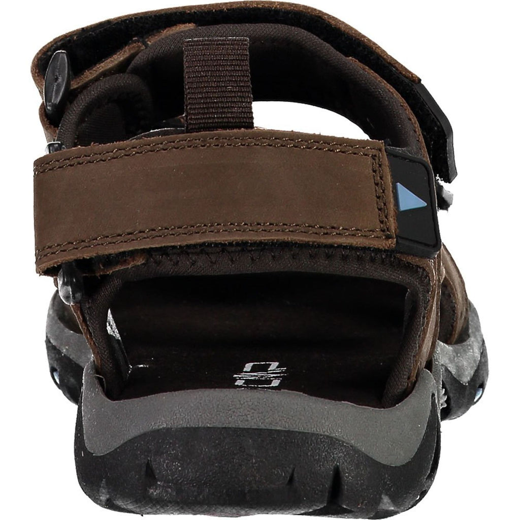 Rückenansicht der Outdoor-Sandale mit weichem Fersenriemen und stabilem TPR-Profil