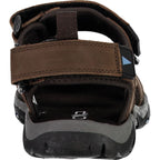 Rückenansicht der Outdoor-Sandale mit weichem Fersenriemen und stabilem TPR-Profil