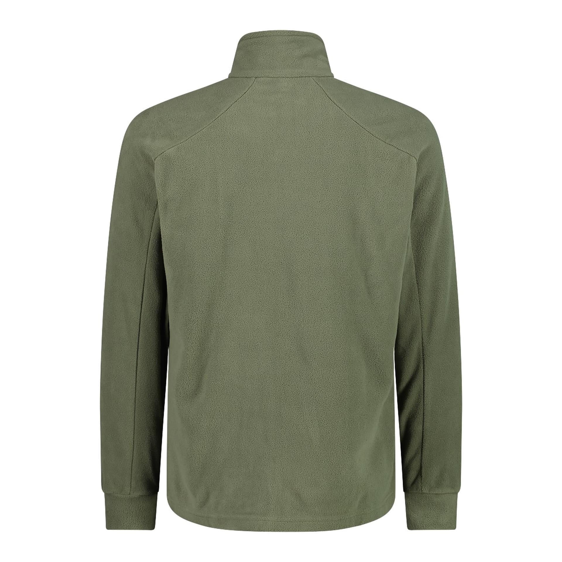 Fleecejacke CMP kaki – Rückansicht mit Kragen