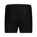 Rückansicht schwarze Fahrrad-Unterhose für Herren
