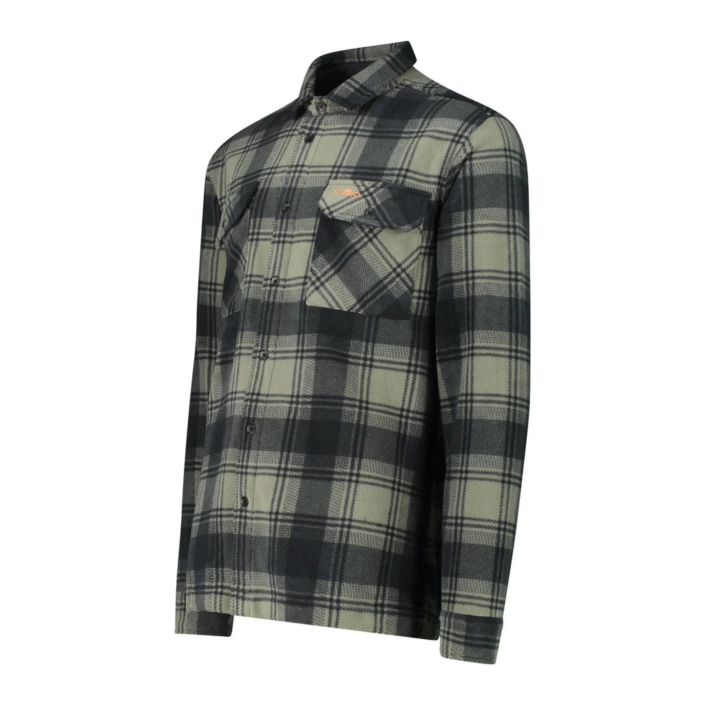 Seitenansicht des warmen CMP Fleece-Shirts für Herren