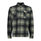 CMP Herren Fleecehemd kariert mit Knopfleiste – Vorderansicht