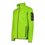 Outdoor Fleecejacke für Herren – Seitenansicht in acido-oil green