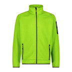 Herren Fleecejacke Knit-Tech in Grün – Vorderansicht